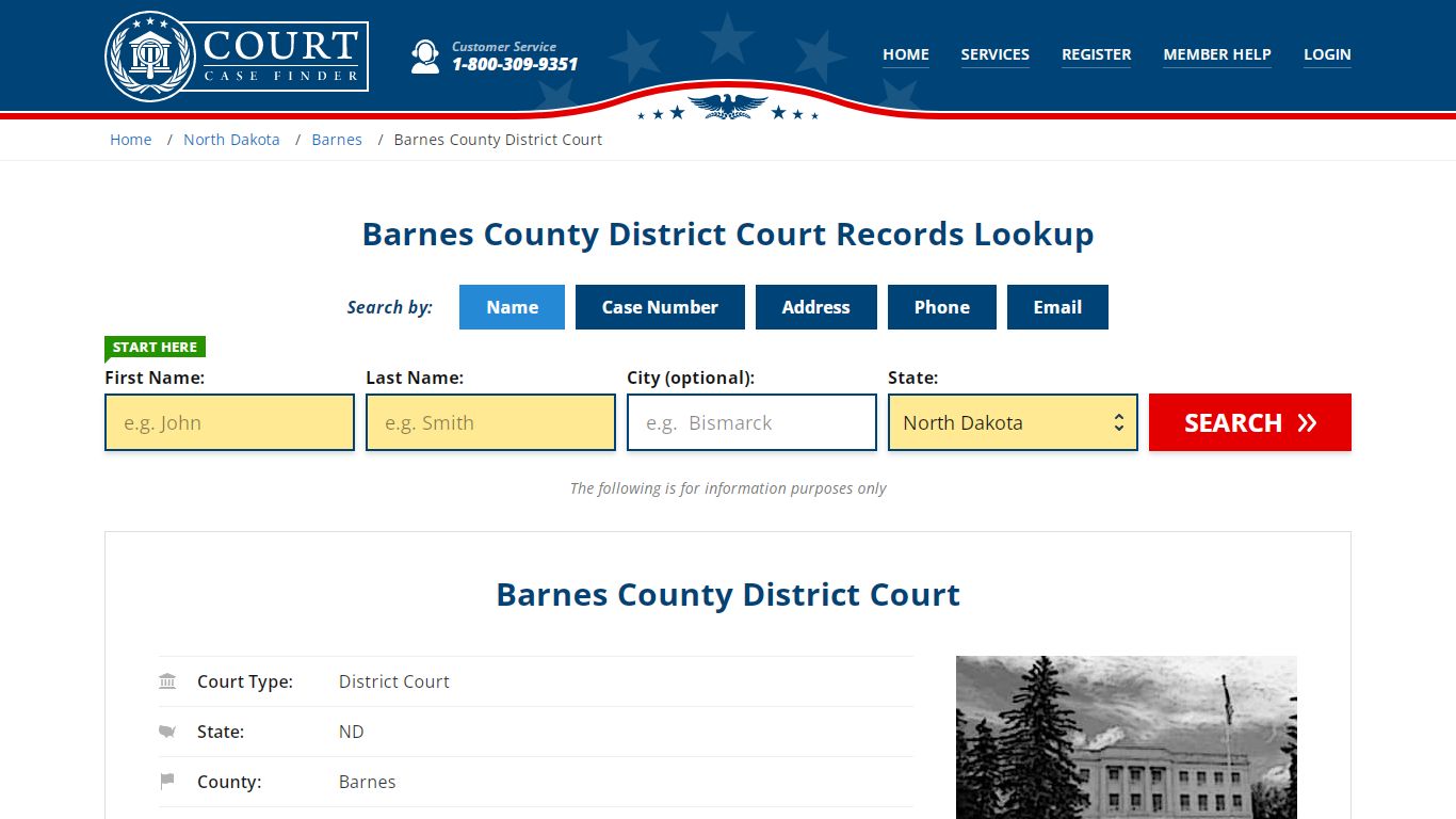 Barnes County District Court Records Lookup
